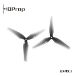 HQProp 8x4x3 pollici elica a 3 pale Grey materiale trasparente per PC Drone che attraversa la lama dell'elica dell'aereo